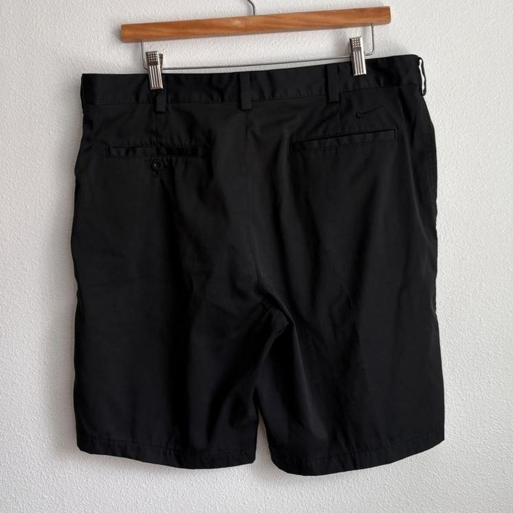 Nike Golf Dri-FIT Shorts Mens 34 Black Flat Front Performance Athletic Sporty - Picture 2 of 4